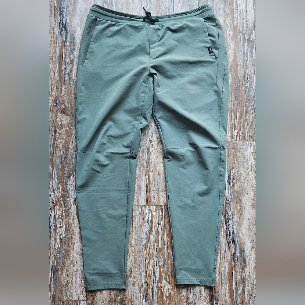 UNRL Performance Pants Jogger Office Golf Midweight Woven Stretch XL Sage